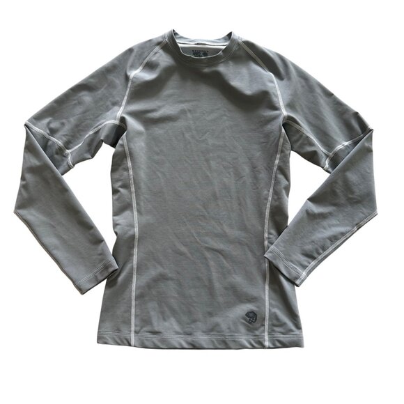 Mountain Hardwear Mens Long Sleeve Gray Base Layer Shirt Size Small - Picture 1 of 8